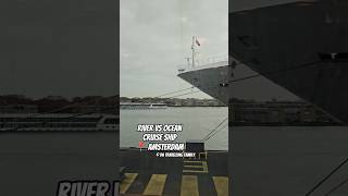 River vs Ocean Cruise ship size comparison #cruising #cruiseship #viral #shorts