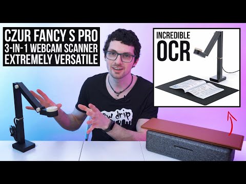 Document Scanner, Document Camera Scanner HD A4 Capture Size with LED Light Teaching Software Suitable for Classroom Teachers to Improve Efficiency video review thumbnail