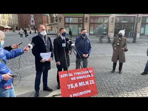 Koalicja Obywatelska: Szpital tymczasowy we Wrocławiu za 75 mln stoi pusty