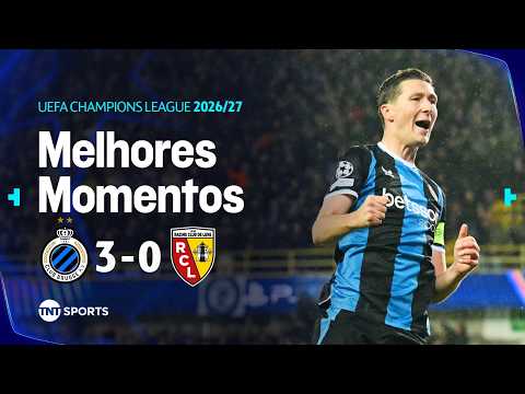 BRUGGE MARCA GOLAÇO E ATROPELA LENS NA CHAMPIONS! BRUGGE 3 X 0 LENS