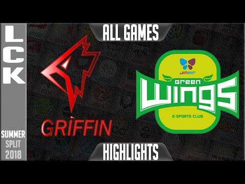 GRF vs JAG Highlights ALL GAMES | LCK Summer 2018 Week 7 Day 1 | Griffin vs Jin Air Greenwings