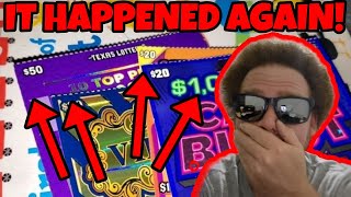 I DID IT AGAIN! Buying EXPENSIVE Texas Lottery scratch off tickets! | ARPLATINUM