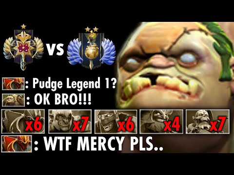 They thought Legend Rank is Noob??? But This Pudge is a Monster No Mercy Toying Divine Rank..