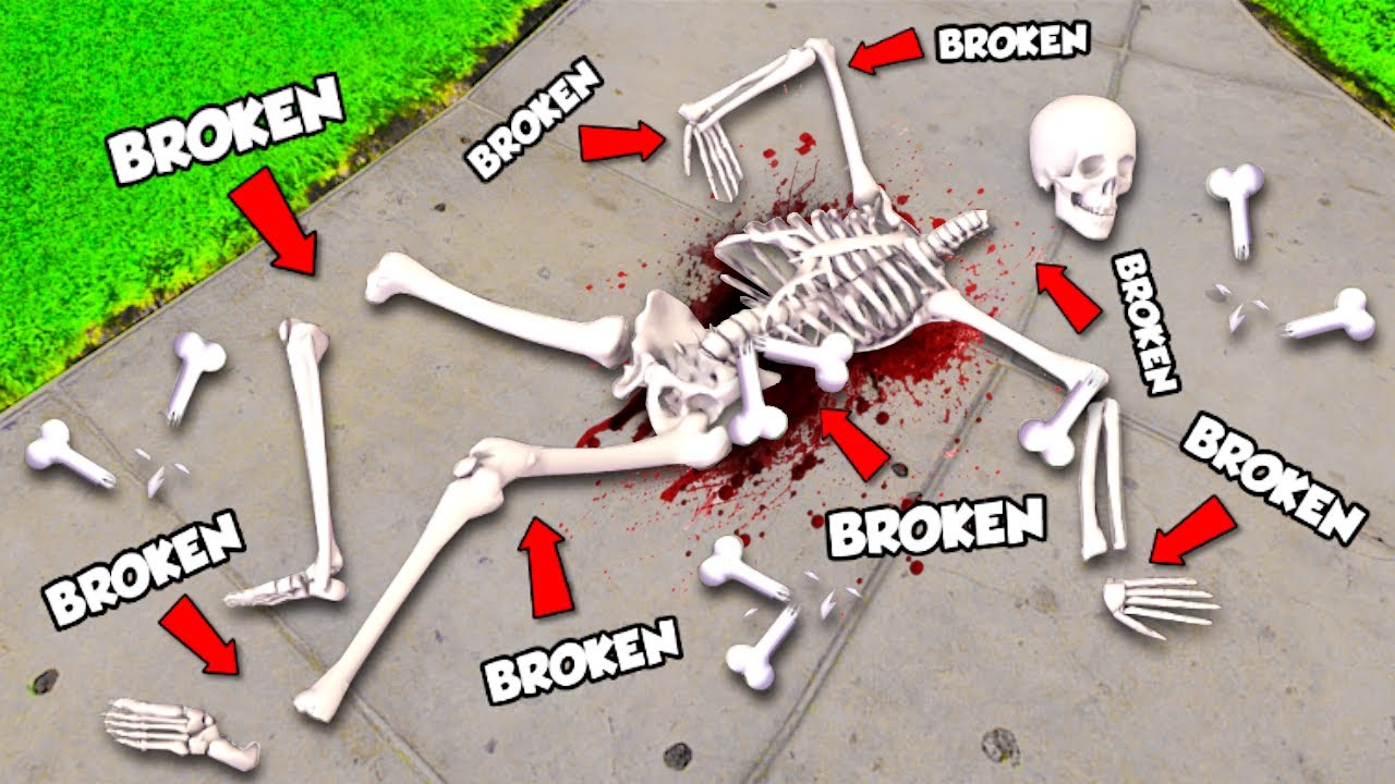 Breaking EVERY BONE As SKELETON In GTA 5!