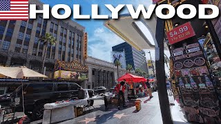 【4K】🇺🇸 HOLLYWOOD to BEVERLY HILLS | Walking Through Los Angeles🗽✨Walk of Fame & LA Life