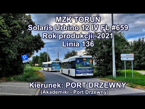 MZK Toruń - Solaris Urbino 12 IV FL #659, Linia 136