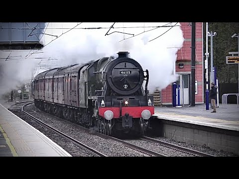 46115 'Scots Guardsman' at speed on the ECML!