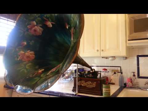 Edison Standard D Playing 4 minute Blue Amberol: Moonlight