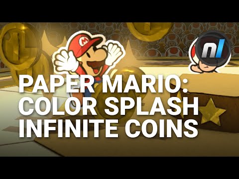Getting Infinite Coins in Paper Mario: Color Splash | Paper Mario Roshambo Temple