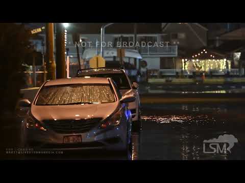 03-04-2023 Freeport, New York - Coastal Flooding And Rough Surf