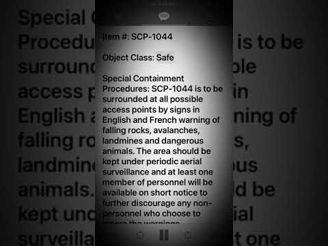 Scp 1044 The Contradictory Echo