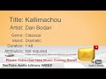 New Free Music 2018 Kallimachou Dan Bodan Classical Dramatic YouTube Audio Library BGM