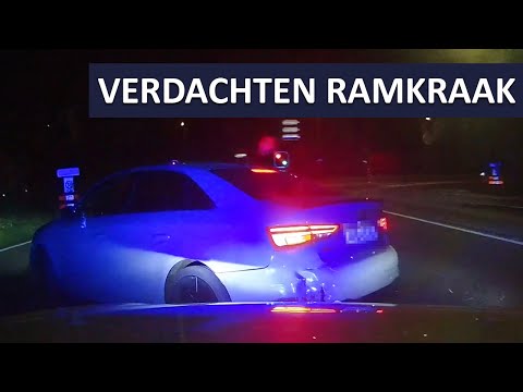 Ramkraak | Verdachten aangehouden | Politieachtervolging | Voertuig tot stoppen gedwongen