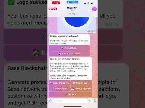 Base Blockchain Receipt Generator Demo