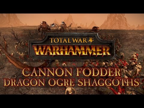 Total War: Warhammer - Cannon Fodder: Zombie Horde vs Dragon Ogre Shaggoths!