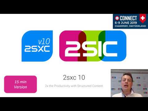 2sxc 10 - double your DNN productivity (DNN Connect 2019)