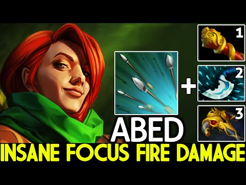 ABED [Windranger] Insane Focus Fire 1st Item MKB 7.26 Dota 2