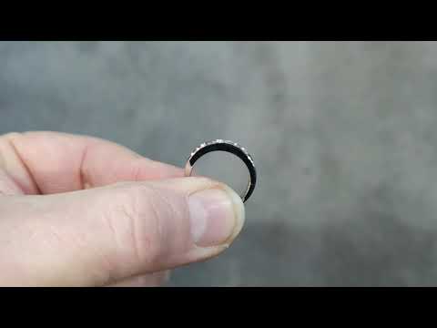 0.30ct Baguette & Round Brilliant Cut Diamond Half Eternity Ring from Montpellier Jewellers