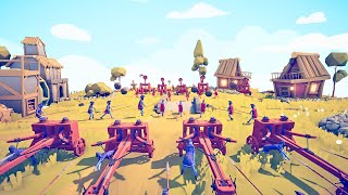 Can CATAPULT HOLD VILLAGE FROM SARRISA & BALLISTA - Totally Accurate Battle Simulator
