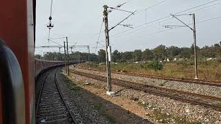 preview picture of video 'Majestic Beautiful Curve View after Bharoli Junction: On Board Swaraj Express.'