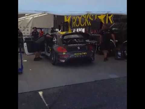 Tanner Faust pits in Atlantic City.