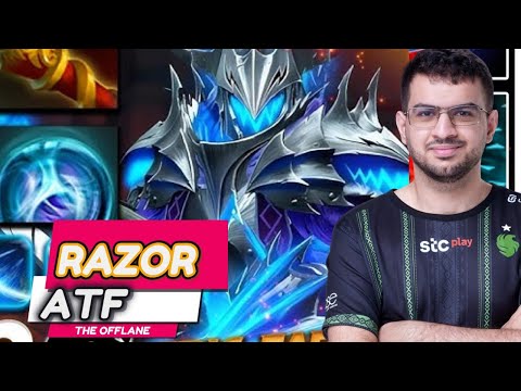 Crazy Play Ammar "ATF" Razor The Hard Carry - Dota 2 Pro Gameplay & Learn 7.37C #atf #razor