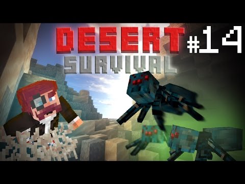 Mr Moustache - #14 Minecraft: Desert Survival - UNDER THE MOUNTAIN!