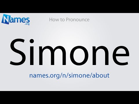 How to Pronounce Simone