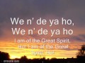 The new Cherokee morning song with translation