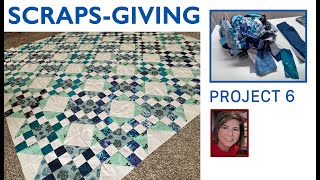 ♻️ 😇  Charity Quilt 6 from Scraps ✂️ ♻️ | NOT FAST! | Quilting 4 Good | TRUE BLUE 💙 | Free Tutorial