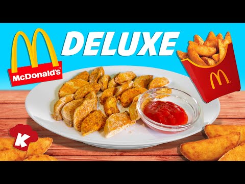 Patatas Deluxe estilo McDonalds RECETA Casera | Como hacer Patatas DELUXE de McDonalds o Papas Gajo