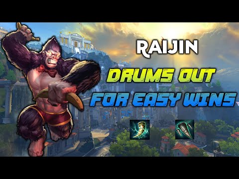 RAIJIN MID: DRUMS OUT FOR EASY WINS! | Smite Conquest