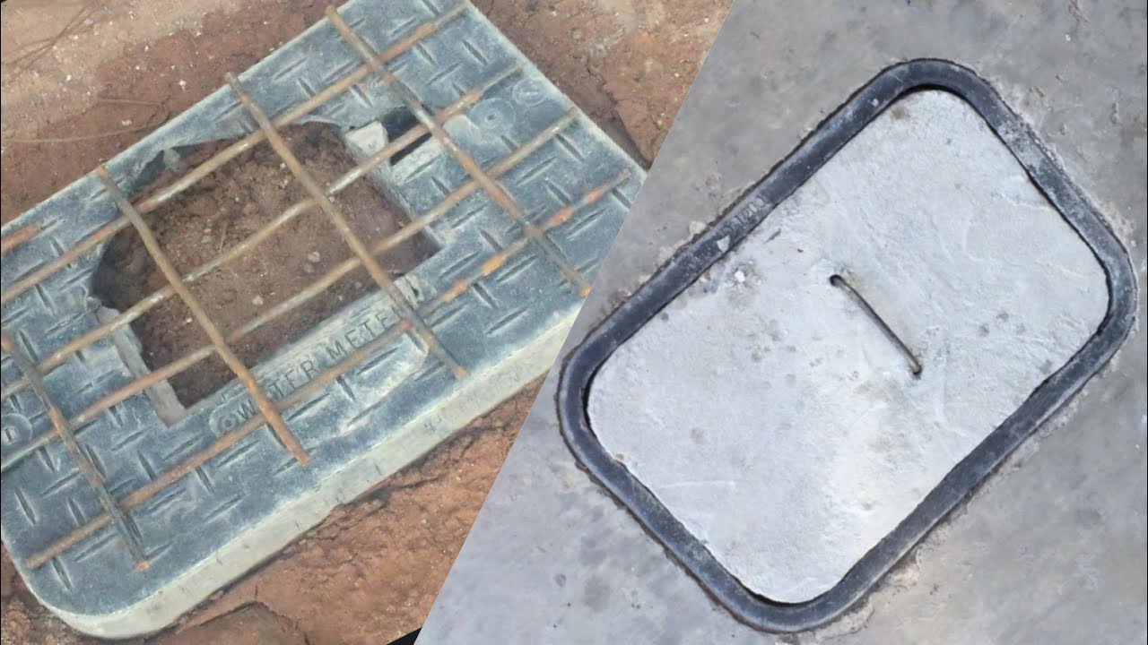 Watch Tapa de registro hecha de cemento. Now Tapa de registro hecha de cemento.