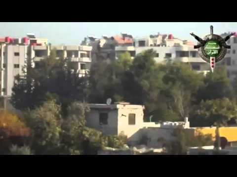 تصدي لواء صقور الشام للطيران الحربي في مدينة دمشق