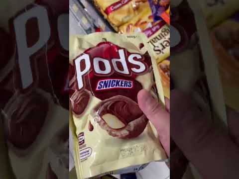 ASMR Snickers Pods #shorts #asmr #snickers #chocolate #snickerbar