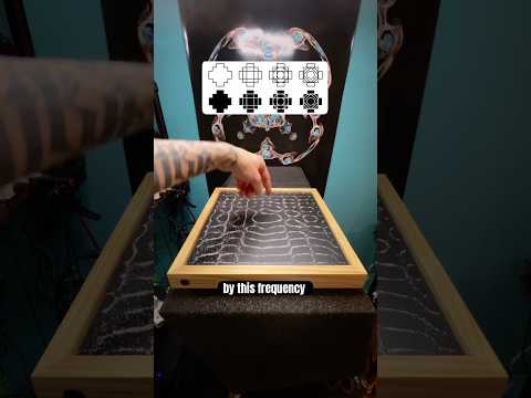 Trying to recreate the Chakana with a Chladni Plate🌀 #cymatics #chakana #symbols