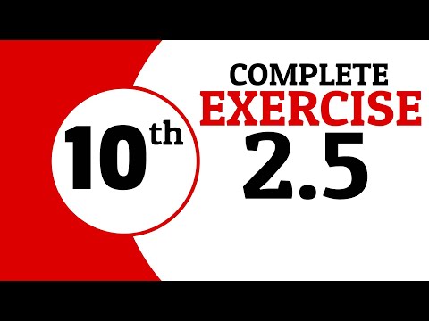 Exercise 2.5 - 10th Class Math | Waqas Nasir