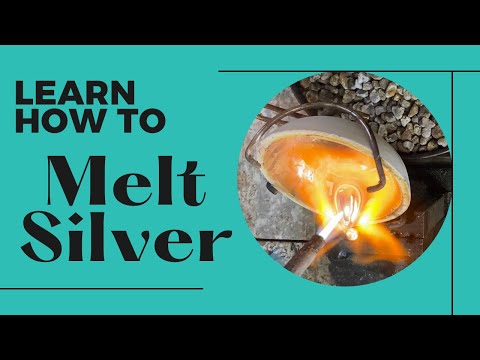 Melting Sterling Silver into Ingots