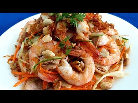 Gỏi tôm kiệu chua ngọt