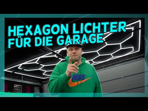 Hexagon Lampen für Falks Garage - Garage voller Freunde