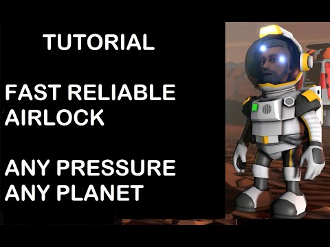 Stationeers - Tutorial for very fast airlock,  showcased on Europa.