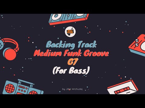 Backing Track Medium Funk Groove G7 (For Bass)