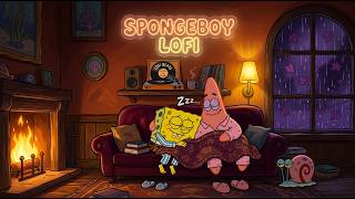 【Cozy Night】 Soft glow, warm sofa & peaceful thoughts 🌙 ~ SpongeBoy Lofi for Sweet Dreams 💤