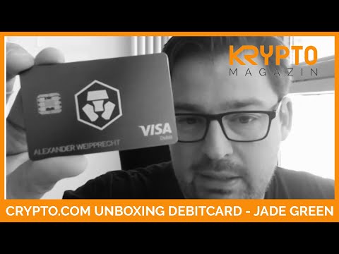 CRYPTO.COM UNBOXING DER DEBITCARD (Jade Green)