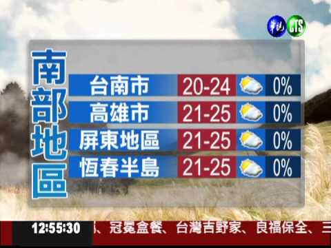 一月十日華視午間氣象