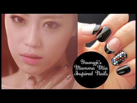 Kpop Nail Art | KARA Youngji 'MAMMA MIA' Inspired Nails