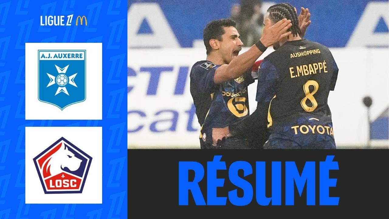 Auxerre vs Lille Goals and Highlights