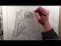 Festering Mummy Drawing Time Lapse Magic The Gathering