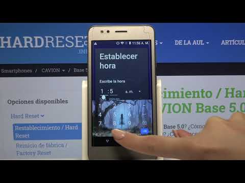 Cómo poner una alarma en Cavion Base 5.0 - activar despertador