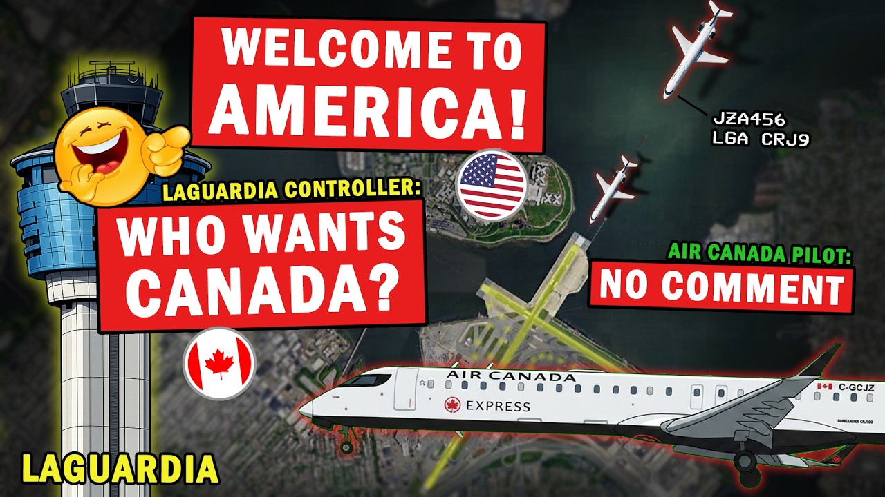 LaGuardia Controller Laughing at Jazz (Air Canada) Pilots on Frequency!